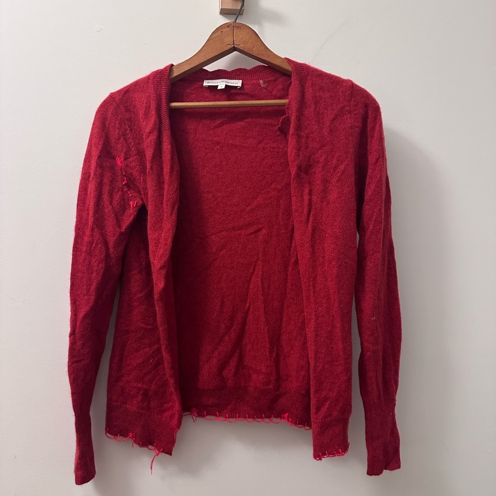 White and Warren 100% Cashmere Cardigan